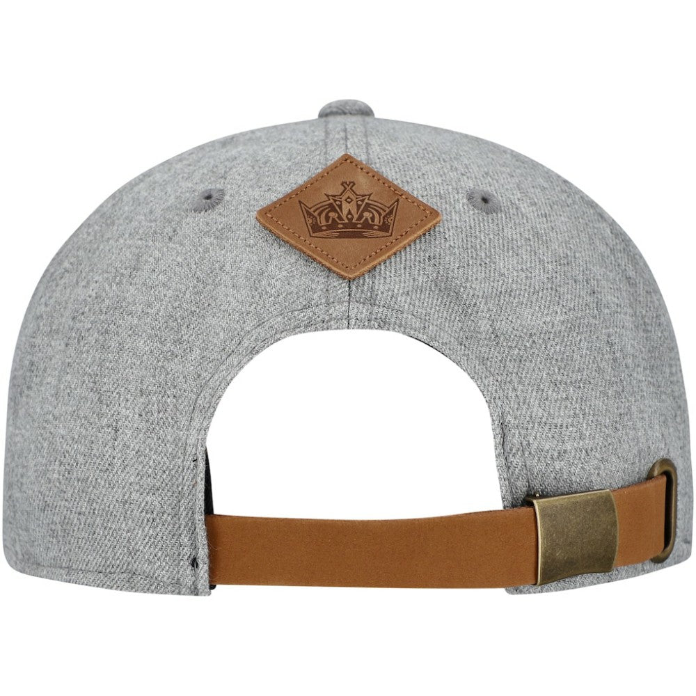 Los Angeles Kings - Fanatics Elements A-Frame Leather Strapback Hat Heather Gray