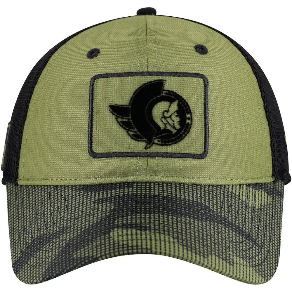 Ottawa Senators - Fanatics Military Appreciation Trucker Adjustable Hat Olive