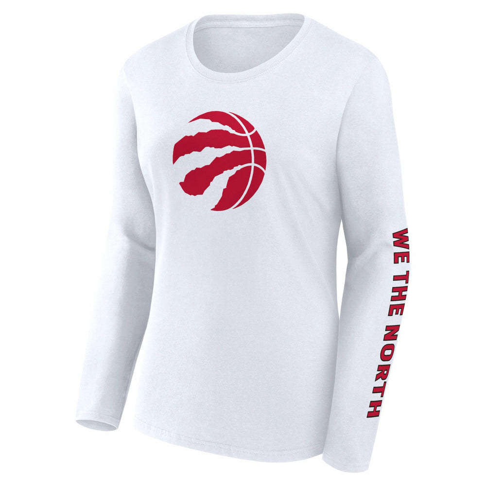 Fanatics - Toronto Raptors Women's Long Sleeve T-Shirt - White