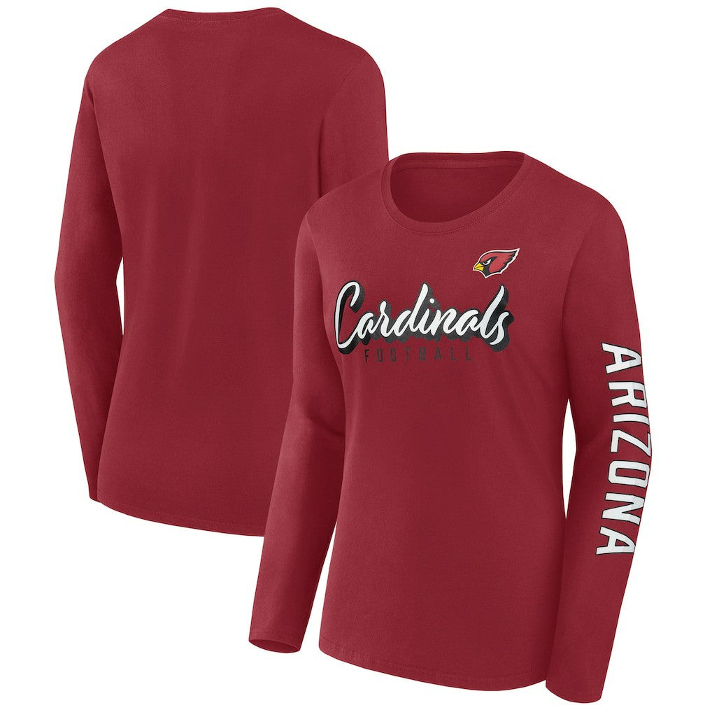 Arizona Cardinals Women's Cheerleader Long Sleeve T-Shirt Cardinal - Fanatics