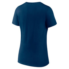 Seattle Kraken Fanatics Women's V-Neck T-Shirt Deep Sea Blue