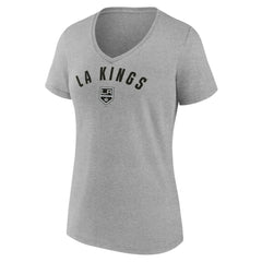Los Angeles Kings - Fanatics Women's V-Neck T-Shirt Gray