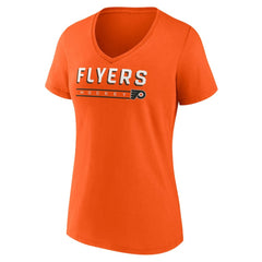 Philadelphia Flyers - Fanatics Women's V-Neck T-Shirt Orange