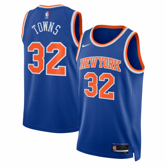 Karl-Anthony Towns New York Knicks Unisex Swingman Jersey - Blue - Icon Edition | NBA Jerseys