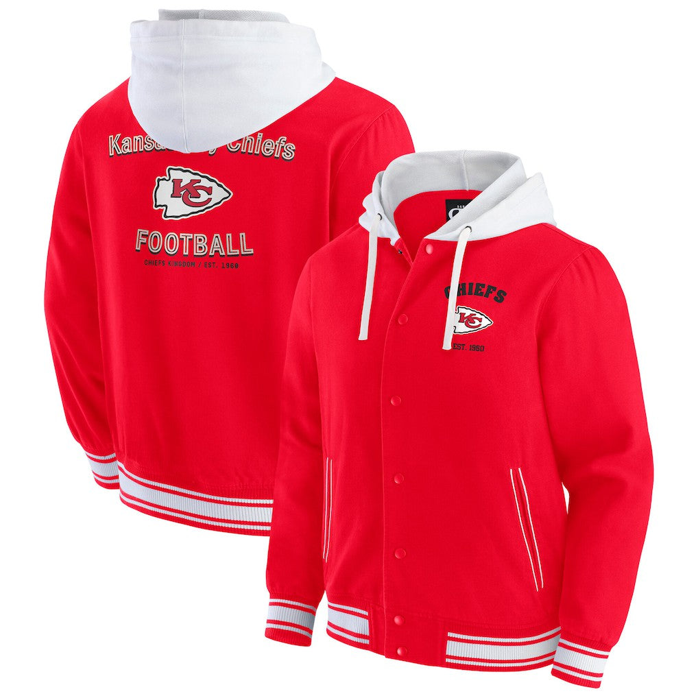Kansas City Chiefs Darius Rucker Collection Full-Snap Hoodie Jacket Red - Fanatics
