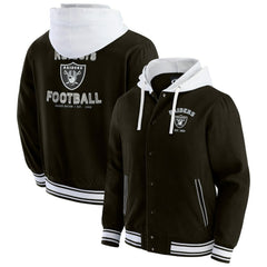 Las Vegas Raiders Darius Rucker Collection Full-Snap Hoodie Jacket Black - Fanatics