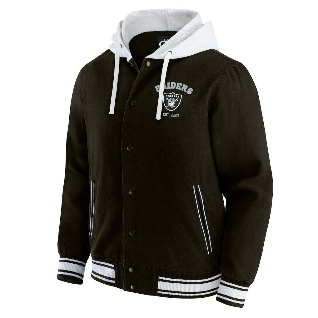 Las Vegas Raiders Darius Rucker Collection Full-Snap Hoodie Jacket Black - Fanatics