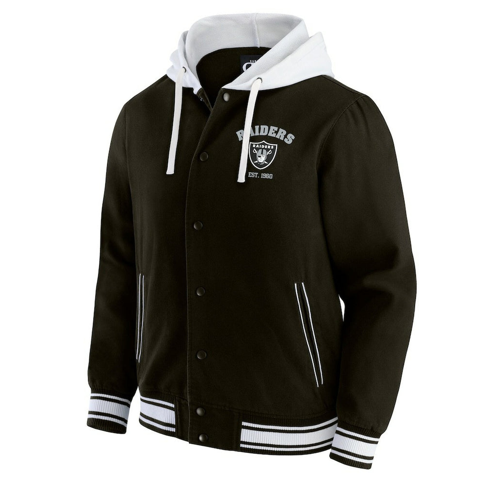 Las Vegas Raiders Darius Rucker Collection Full-Snap Hoodie Jacket Black - Fanatics