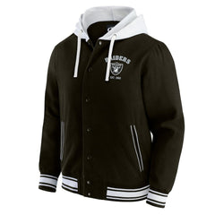 Las Vegas Raiders Darius Rucker Collection Full-Snap Hoodie Jacket Black - Fanatics