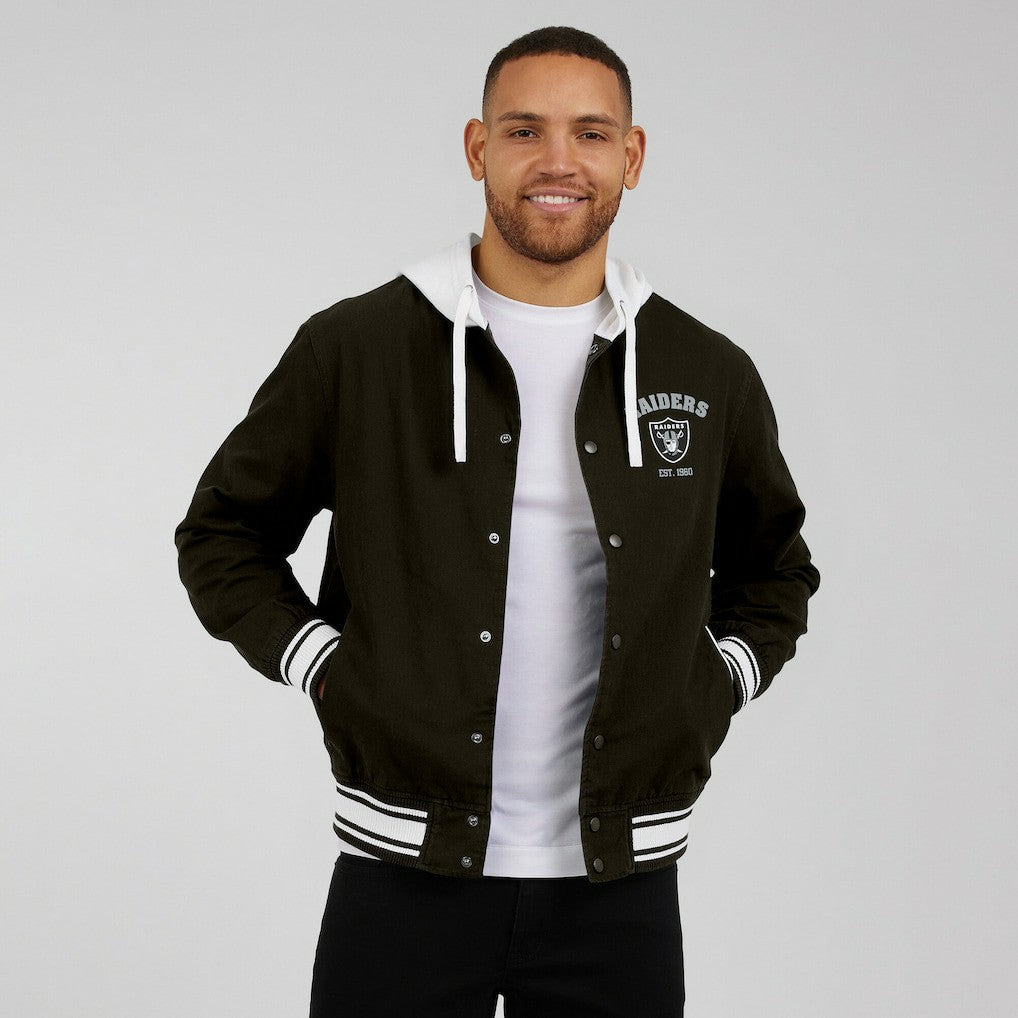 Las Vegas Raiders Darius Rucker Collection Full-Snap Hoodie Jacket Black - Fanatics