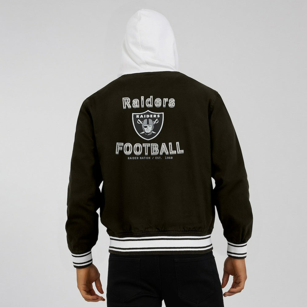 Las Vegas Raiders Darius Rucker Collection Full-Snap Hoodie Jacket Black - Fanatics