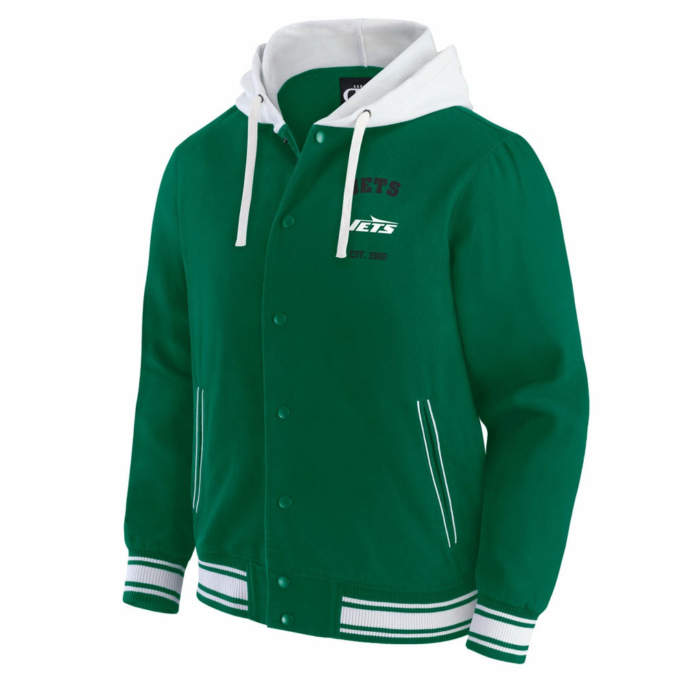 New York Jets Darius Rucker Collection Full-Snap Hoodie Jacket Green - Fanatics