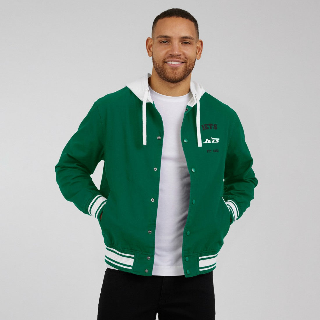 New York Jets Darius Rucker Collection Full-Snap Hoodie Jacket Green - Fanatics