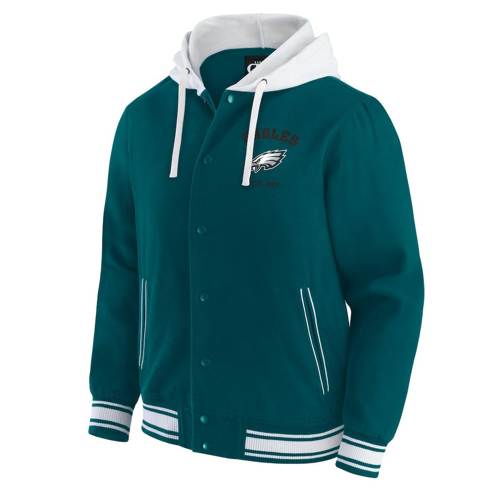 Philadelphia Eagles Darius Rucker Collection Full-Snap Hoodie Jacket Midnight Green - Fanatics