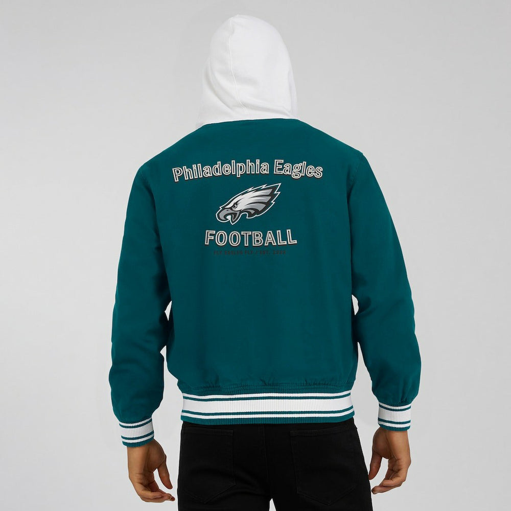 Philadelphia Eagles Darius Rucker Collection Full-Snap Hoodie Jacket Midnight Green - Fanatics