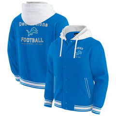 Detroit Lions Darius Rucker Collection Full-Snap Hoodie Jacket Blue - Fanatics
