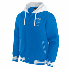 Detroit Lions Darius Rucker Collection Full-Snap Hoodie Jacket Blue - Fanatics