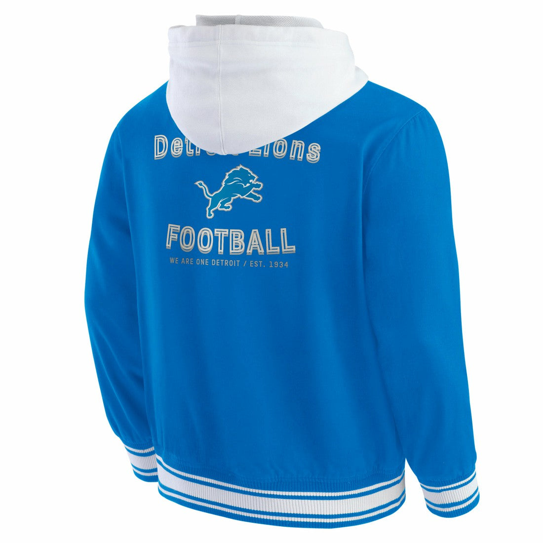 Detroit Lions Darius Rucker Collection Full-Snap Hoodie Jacket Blue - Fanatics