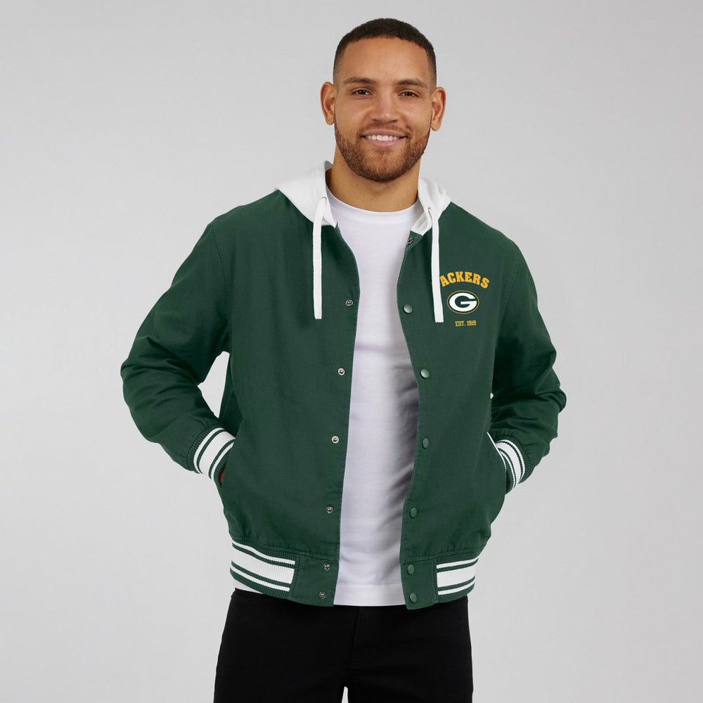 Green Bay Packers Darius Rucker Collection Full-Snap Hoodie Jacket Green - Fanatics