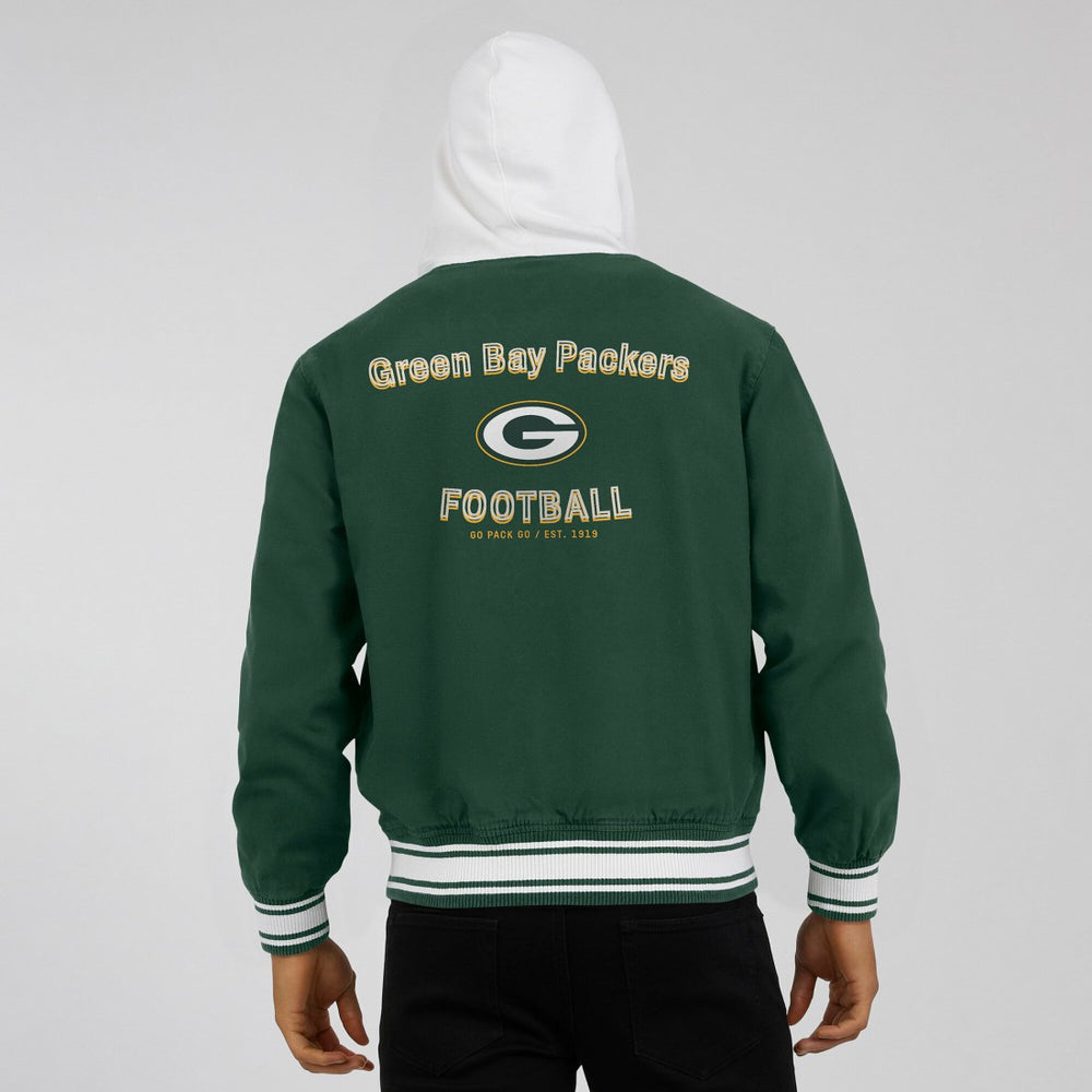Green Bay Packers Darius Rucker Collection Full-Snap Hoodie Jacket Green - Fanatics