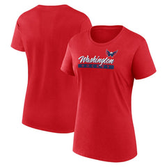 Washington Capitals Fanatics Women's Risk Cotton T-Shirt Red