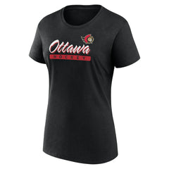 Ottawa Senators - Fanatics Women's Risk Cotton T-Shirt Black