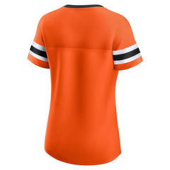 Philadelphia Flyers - Fanatics Women's Iconic Athena Lace-Up T-Shirt Orange