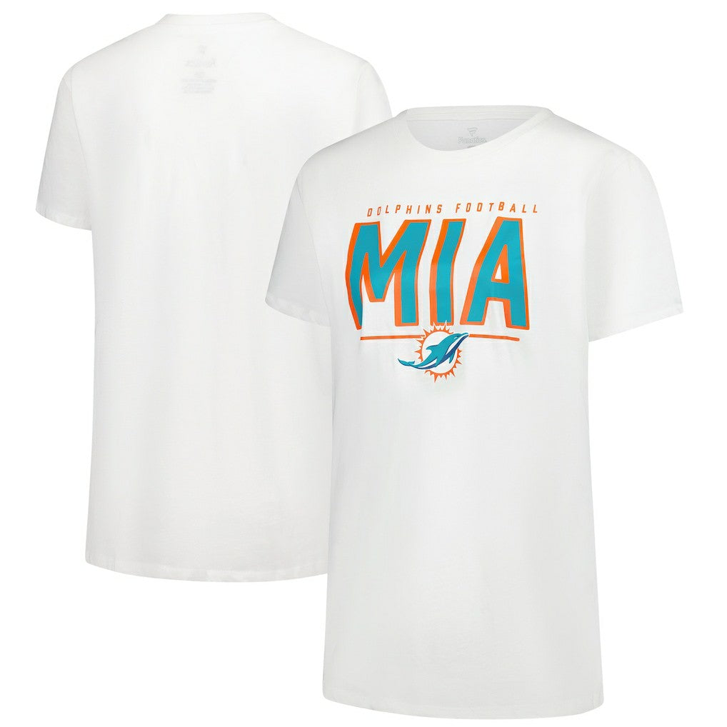 Miami Dolphins Women's Cheerleader T-Shirt White - Fanatics