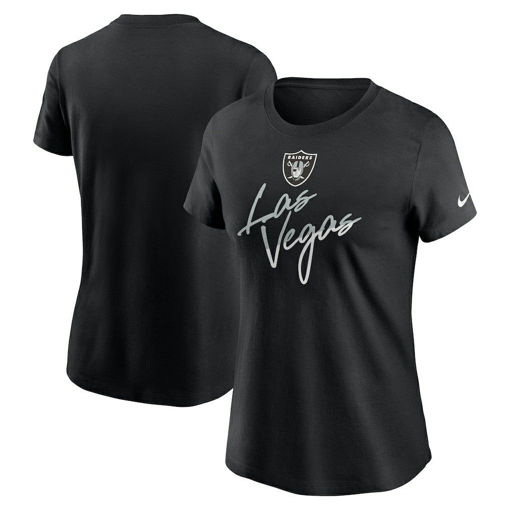 Las Vegas Raiders Women's Team City Roll T-Shirt Black - Nike