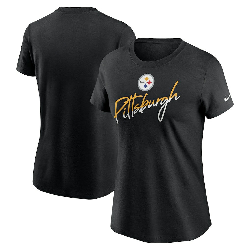Pittsburgh Steelers Women's Team City Roll T-Shirt Black - Nike
