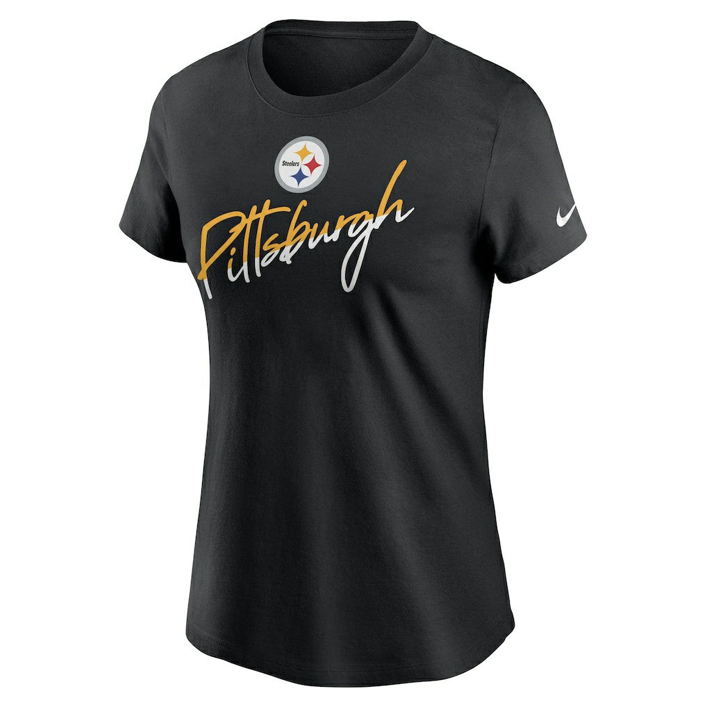 Pittsburgh Steelers Women's Team City Roll T-Shirt Black - Nike