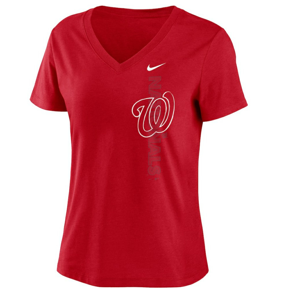 Washington Nationals Nike Women's Local Team Tri-Blend V-Neck T-Shirt for sale