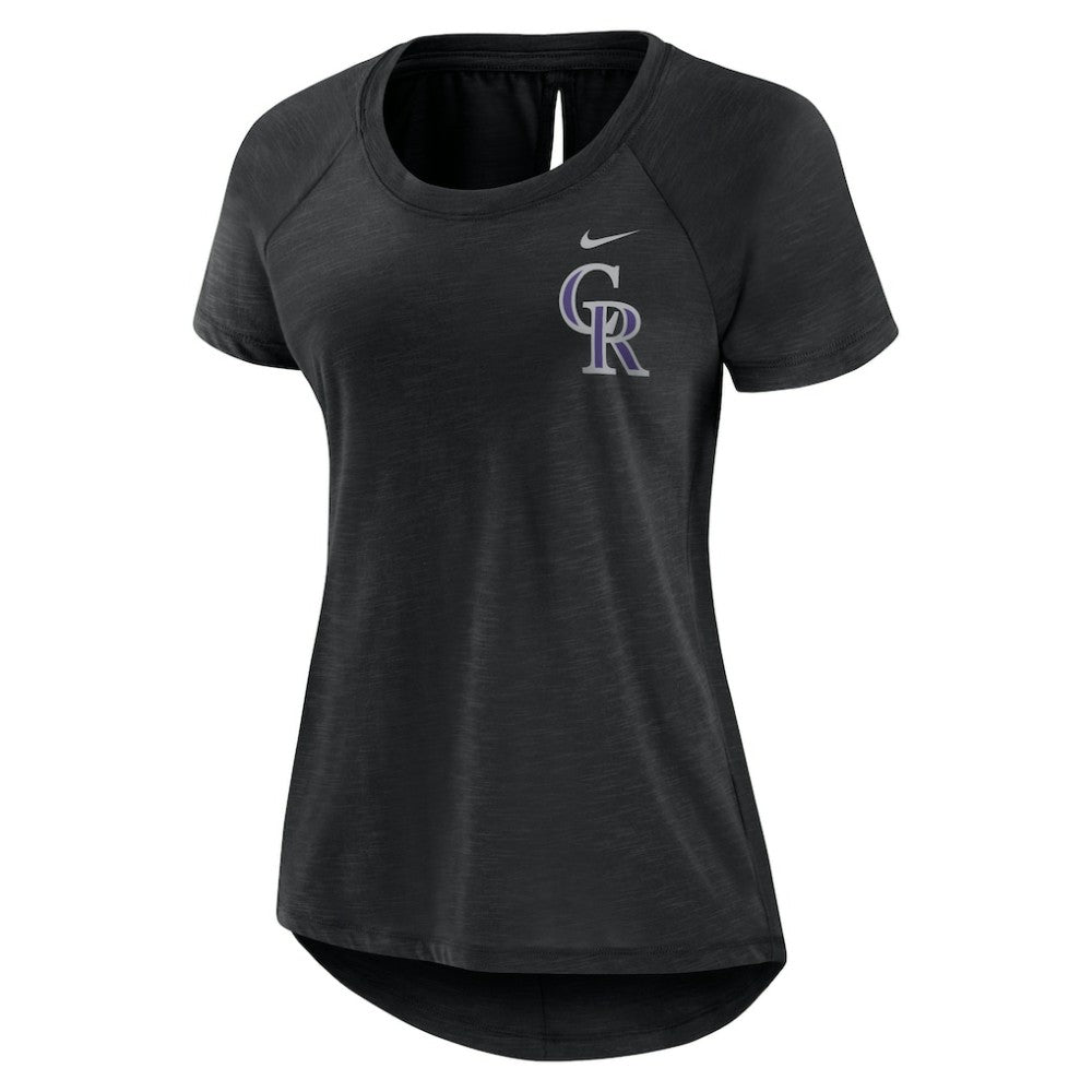 Colorado Rockies Nike Women's Summer Breeze Raglan Fashion T-Shirt Near Me