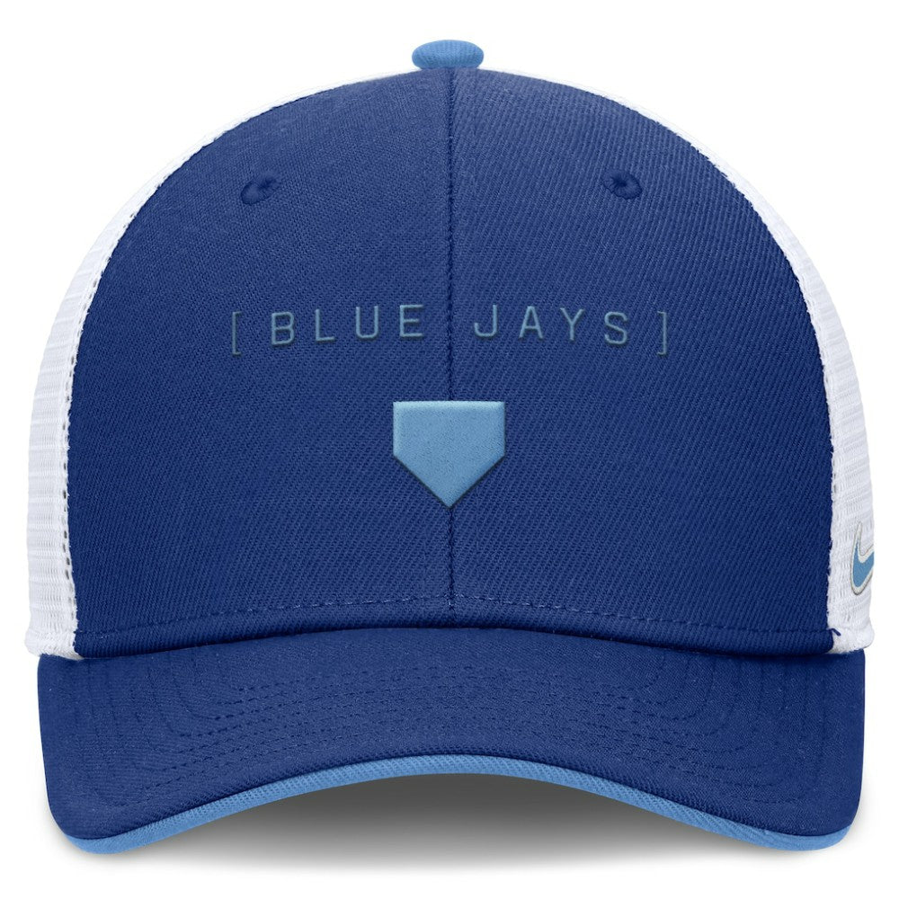 Toronto Blue Jays Nike Rise Diamond Plate Performance Trucker Flex Hat Sale