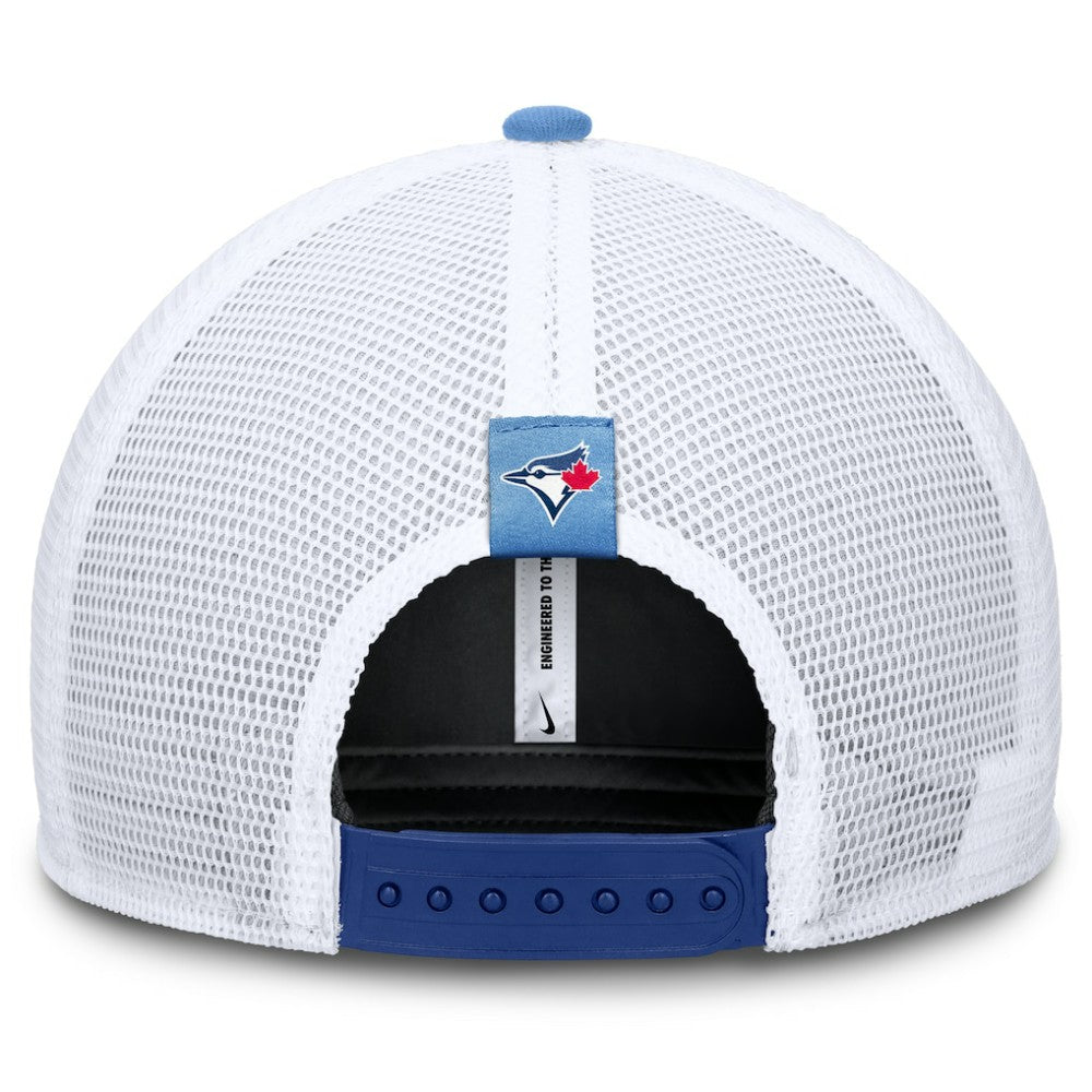 Toronto Blue Jays Nike Rise Diamond Plate Performance Trucker Flex Hat Sale