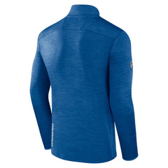 Winnipeg Jets - Fanatics Authentic Pro Lightweight Quarter-Zip Pullover Heather Blue