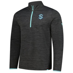 Seattle Kraken Fanatics Authentic Pro Lightweight Quarter-Zip Pullover Heather Charcoal