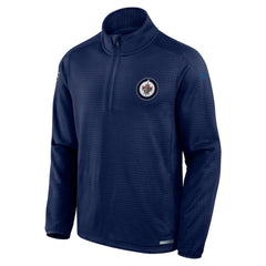 Winnipeg Jets - Fanatics Authentic Pro Rink Quarter-Zip Top Navy