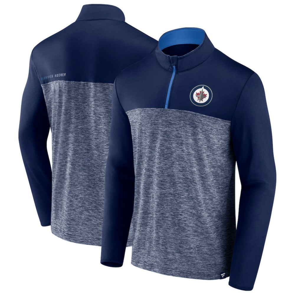 Winnipeg Jets - Fanatics Iconic Defender Quarter-Zip Jacket Navy