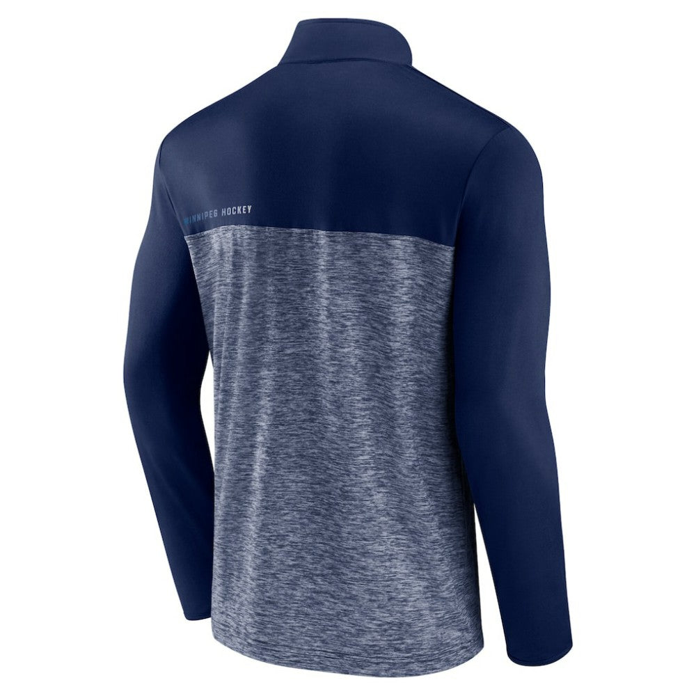 Winnipeg Jets - Fanatics Iconic Defender Quarter-Zip Jacket Navy