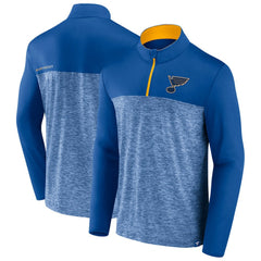St. Louis Blues - Fanatics Iconic Defender Quarter-Zip Jacket Blue
