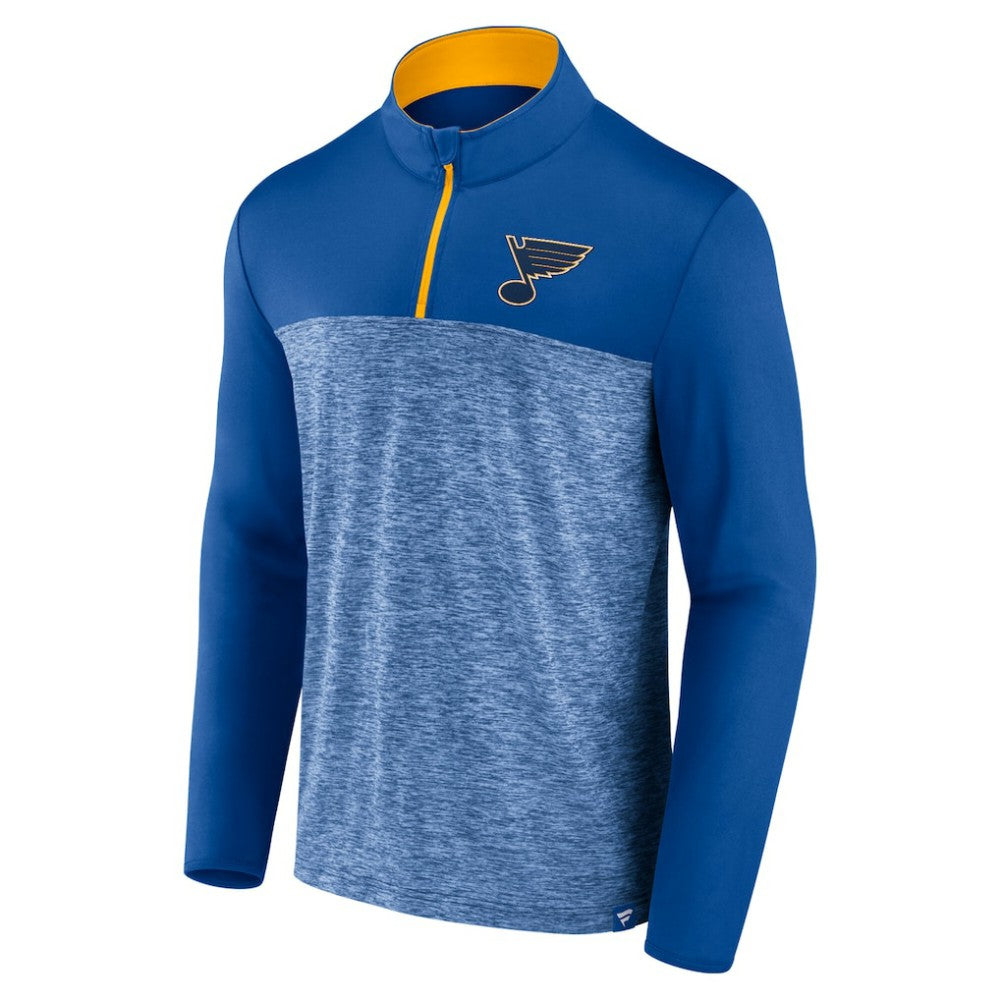 St. Louis Blues - Fanatics Iconic Defender Quarter-Zip Jacket Blue