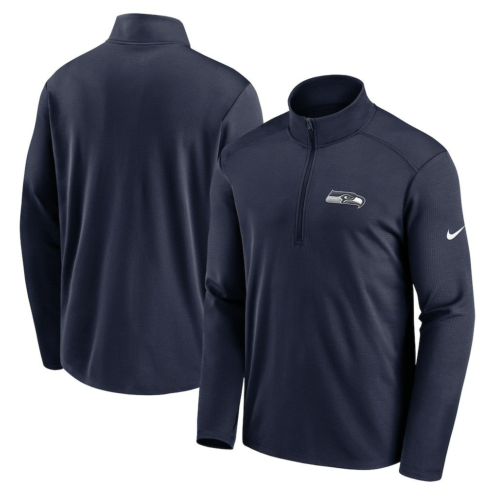 Seattle Seahawks Pacer Half-Zip Pullover College Navy - Nike
