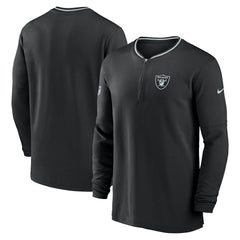 Las Vegas Raiders Coach Half-Zip Sweatshirt Black - Nike