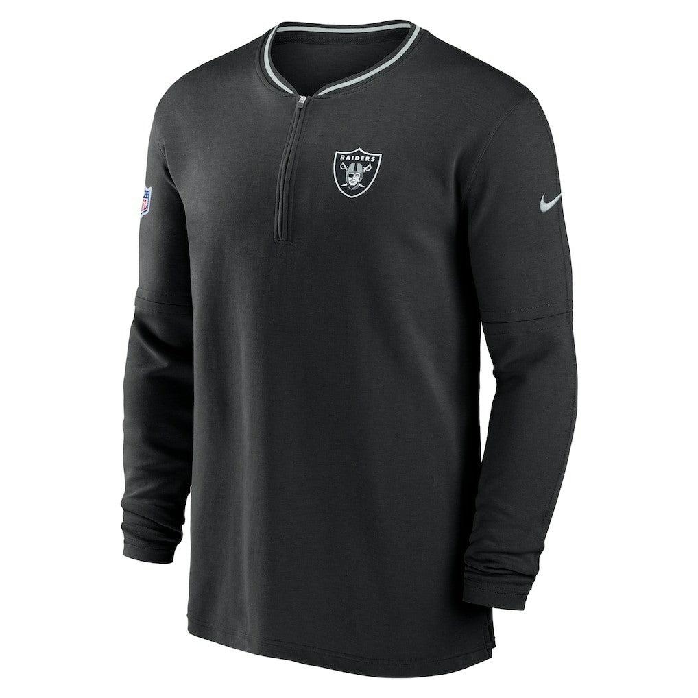 Las Vegas Raiders Coach Half-Zip Sweatshirt Black - Nike