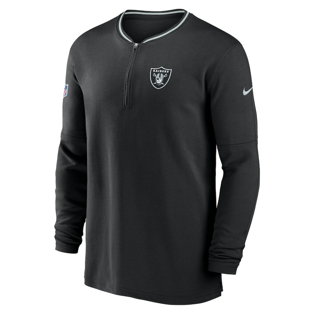 Las Vegas Raiders Coach Half-Zip Sweatshirt Black - Nike