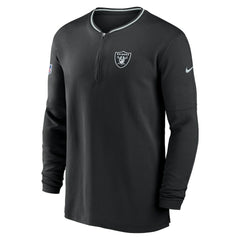 Las Vegas Raiders Coach Half-Zip Sweatshirt Black - Nike