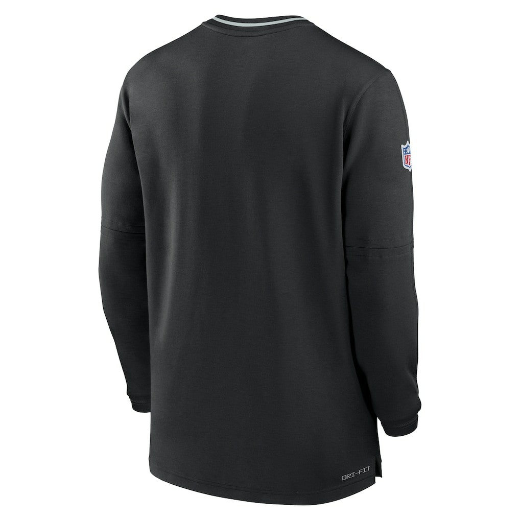 Las Vegas Raiders Coach Half-Zip Sweatshirt Black - Nike