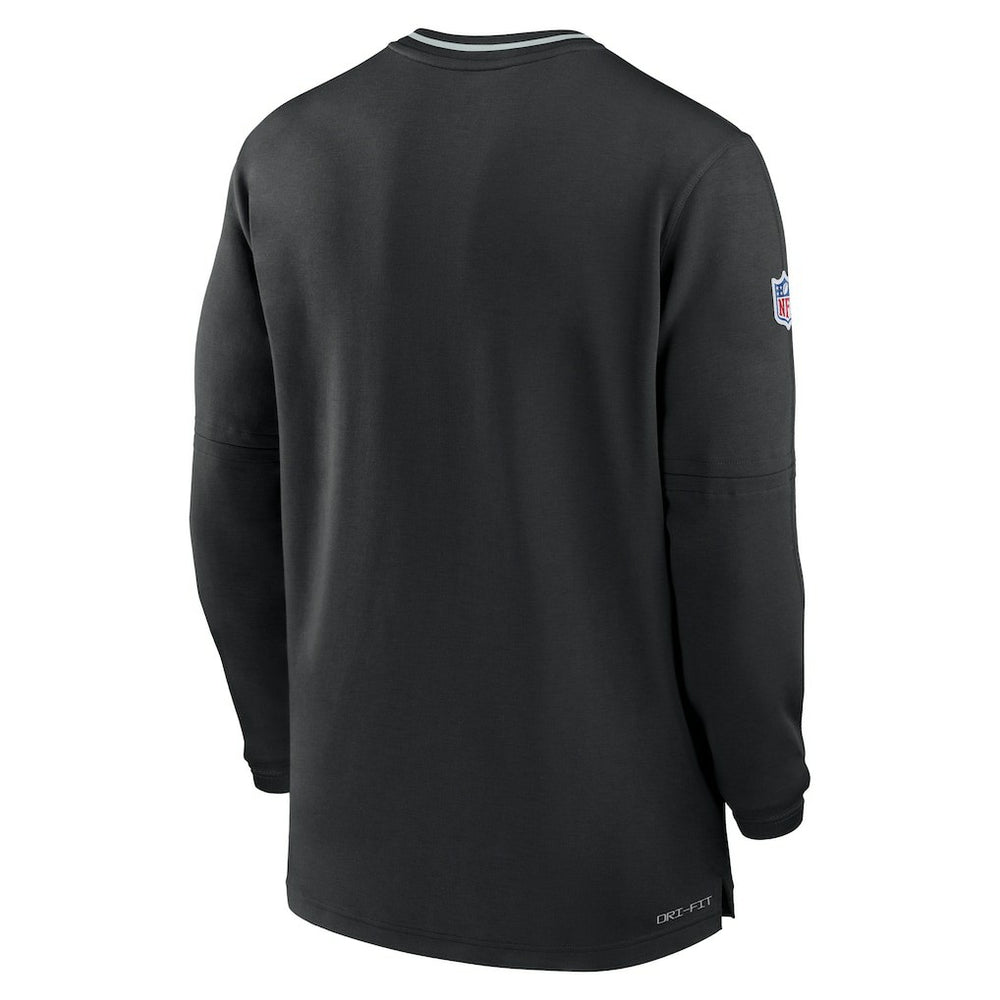 Las Vegas Raiders Coach Half-Zip Sweatshirt Black - Nike