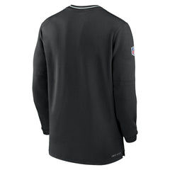 Las Vegas Raiders Coach Half-Zip Sweatshirt Black - Nike